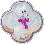 Кошка с бантом