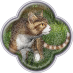 Друидка приручает кота